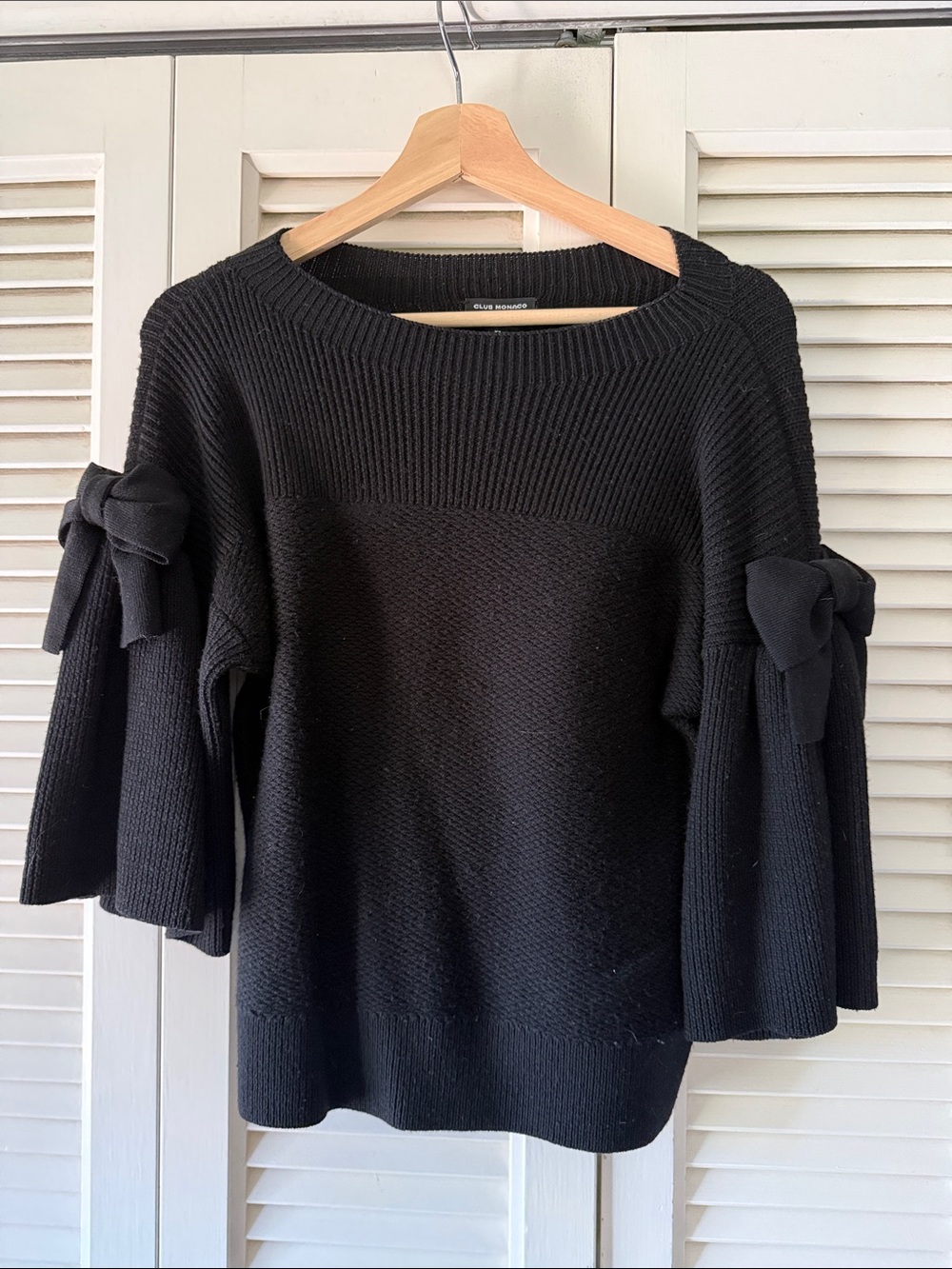 Club Monaco Black Knit Sweater